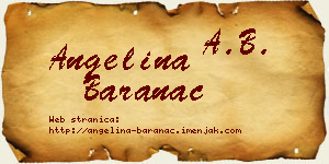 Angelina Baranac vizit kartica